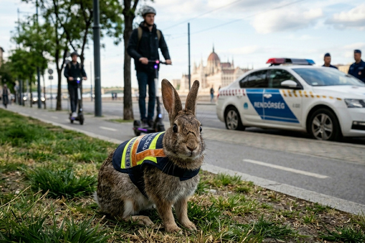 A BRFK is felült a mémhajóra, reagáltak a rollerest letaroló nyúl esetére