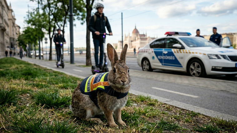 A BRFK is felült a mémhajóra, reagáltak a rollerest letaroló nyúl esetére