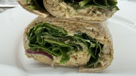 Csirkés fetás wrap