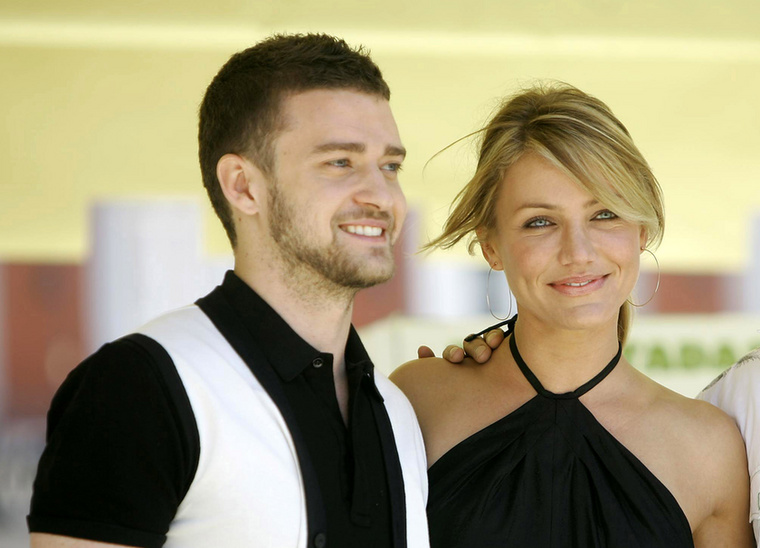 Justin Timberlake és Cameron DiazJustin Timberlake és Cameron Diaz 2003-ban kezdtek randizni, miután a Nickelodeon Kids’ Choice Awards környékén megismerkedtek