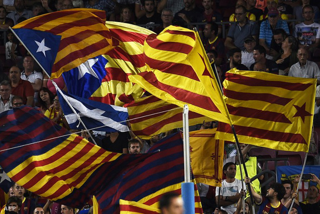 Egy szeptemberi Barca-meccs: a katalánok a skót függetlenséget is támogatták