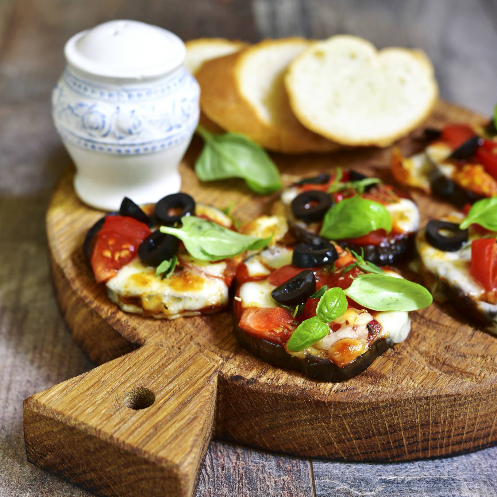 Padlizsánpizza.