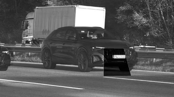 Teherautónak mérte az Audit a német traffipax