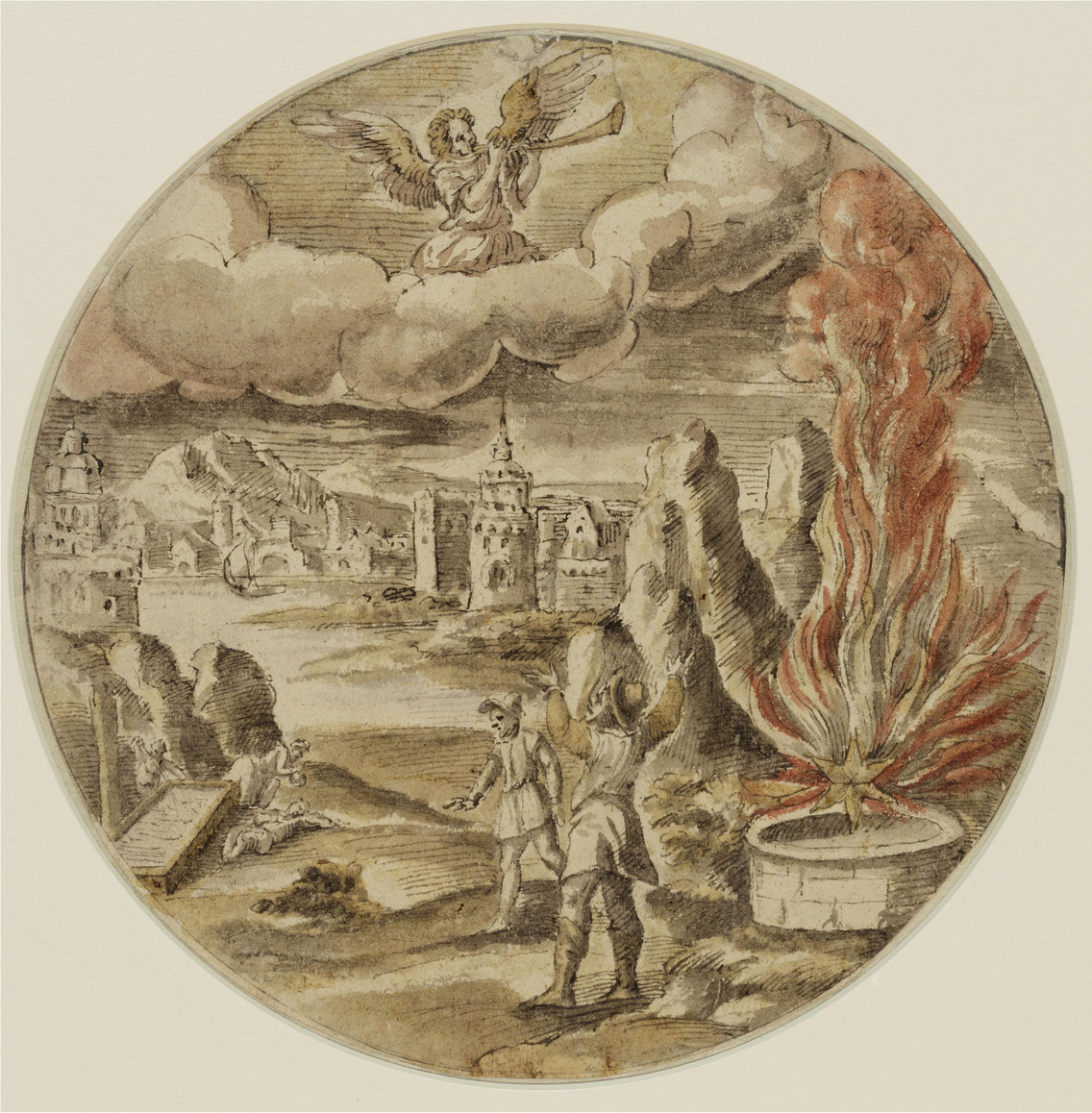 Sigmund Hebenstreit: A harmadik harsonaszó: lángoló csillag hull alá (1603)