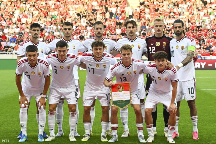 A Magyar válogatott kezdőcsapata 2026. június 9-én