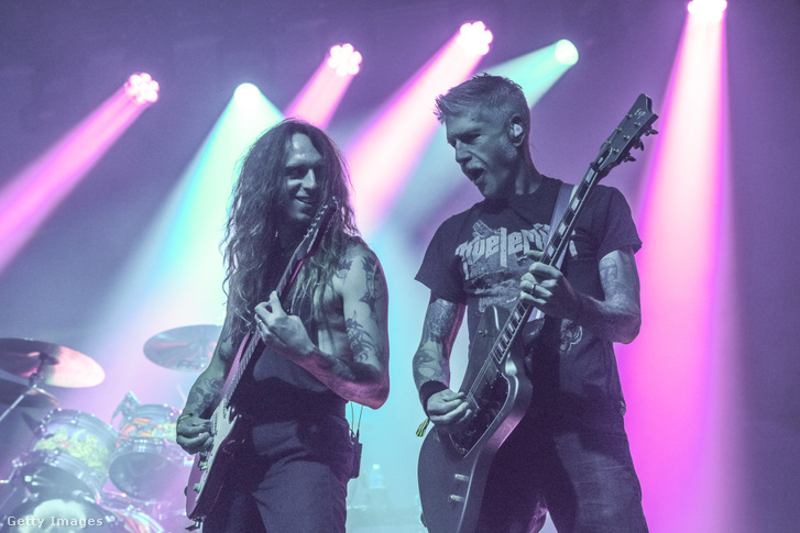 Nick Johnston és Bill Kelliher, a Mastodon együttes tagja 2025. szeptember 26-án