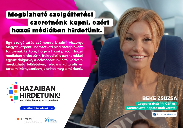 Beke Zsuzsa a Richter Gedeon Nyrt. Csoportszintű PR, CSR és kormányzati kapcsolatok főosztályának vezetője is csatlakozott a kampányhoz