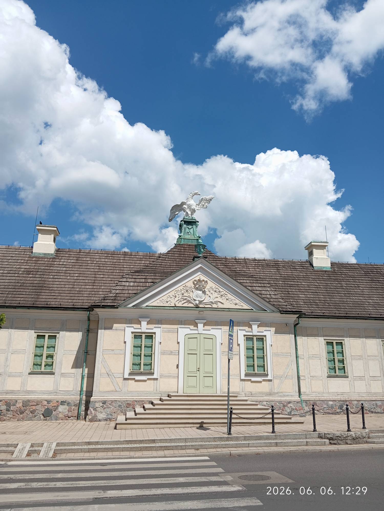 A történelmi Szász-palota Kutno városában.