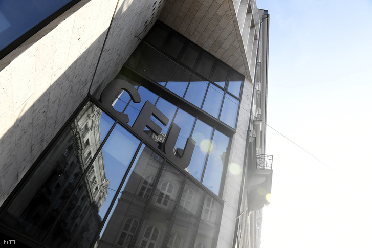 A Közép-európai Egyetem (Central European University CEU) épülete 2019. december 16-án