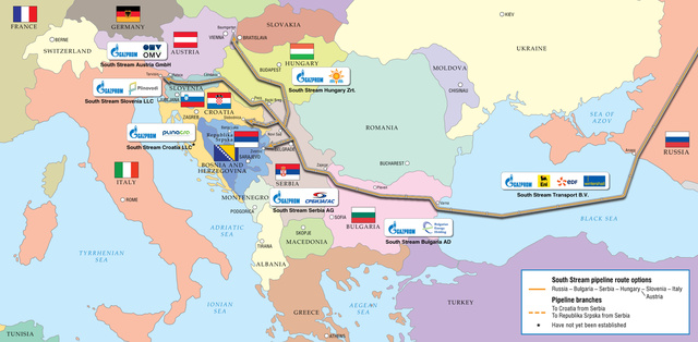 Gazprom, Déli Áramlat vezetékterv