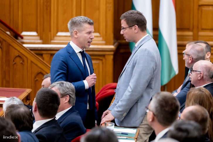 Magyar Péter és Gulyás Gergely 2026. május 26-án