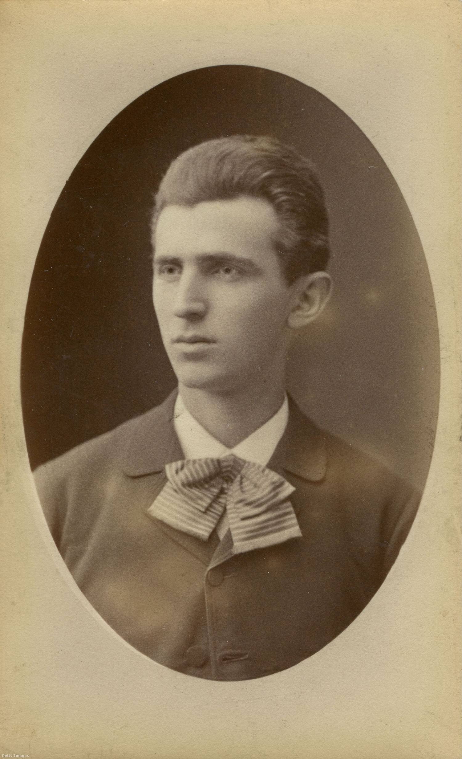 A fiatal Nikola Tesla 1882-1884 körül