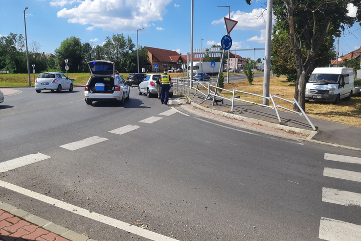 Meg akarta hódítani a bátonyterenyei körforgalmat, de ittasan már nem talált ki belőle