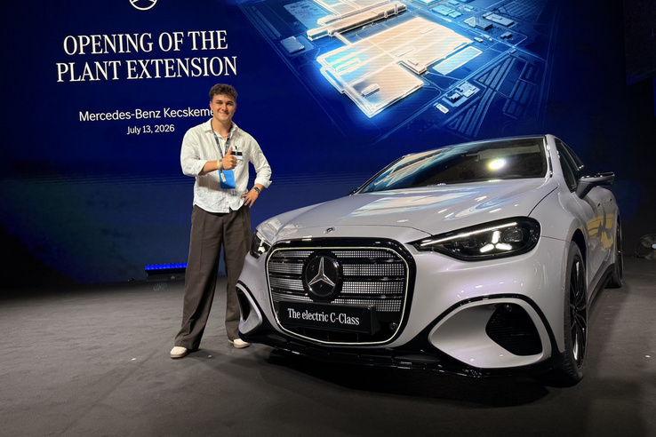 Ez az új kecskeméti Mercedes, az elektromos C-osztály