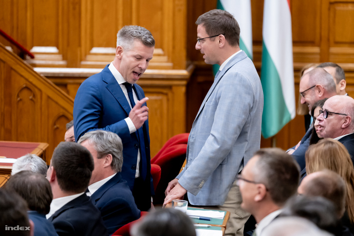 Magyar Péter és Gulyás Gergely 2026. május 26-án