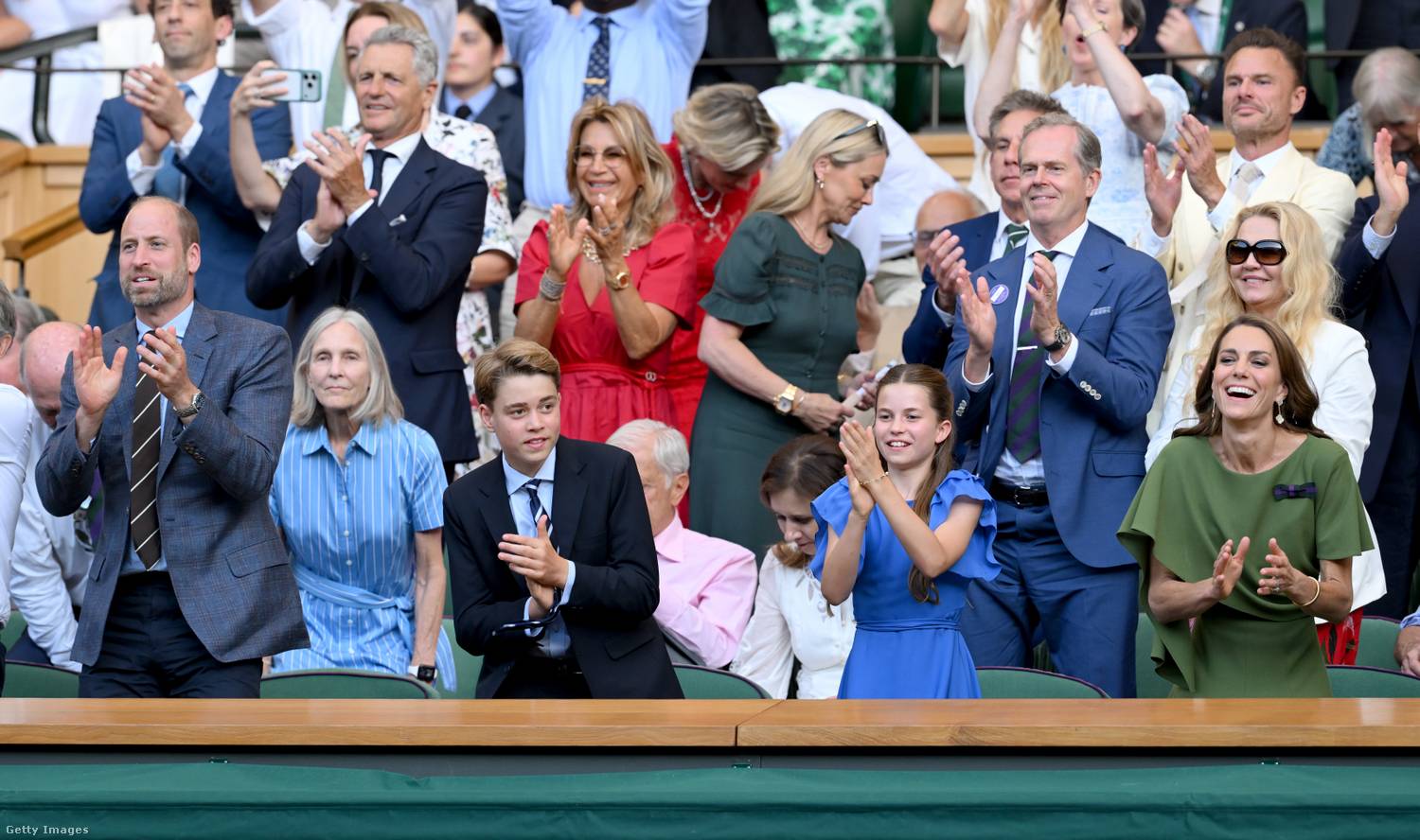 A királyi család Wimbledon utolsó napján.