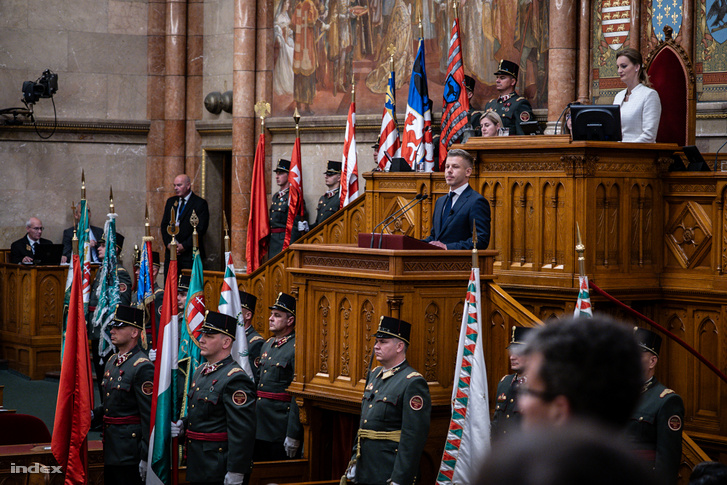 Az Országgyűlési Őrség a parlament alakuló ülésén 2026. május 9-én