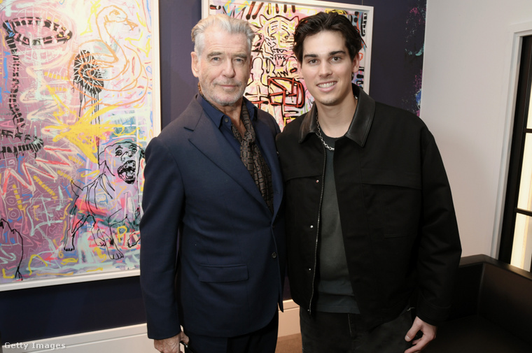 Pierce és Paris Brosnan. (Fotó: Getty Images)