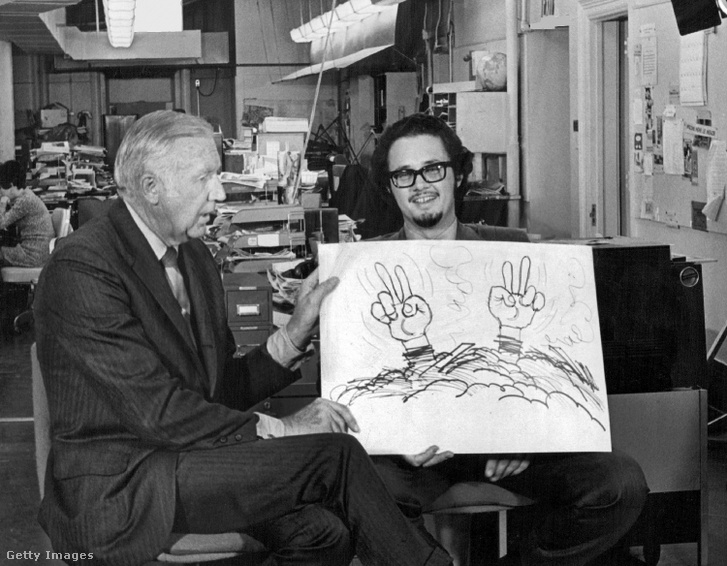 Starr Yelland interjút készít Pat Oliphanttal, a Denver Post szerkesztőségi karikaturistájával, aki bemutatja egyik rajzát az 1970-es választási éjszakán