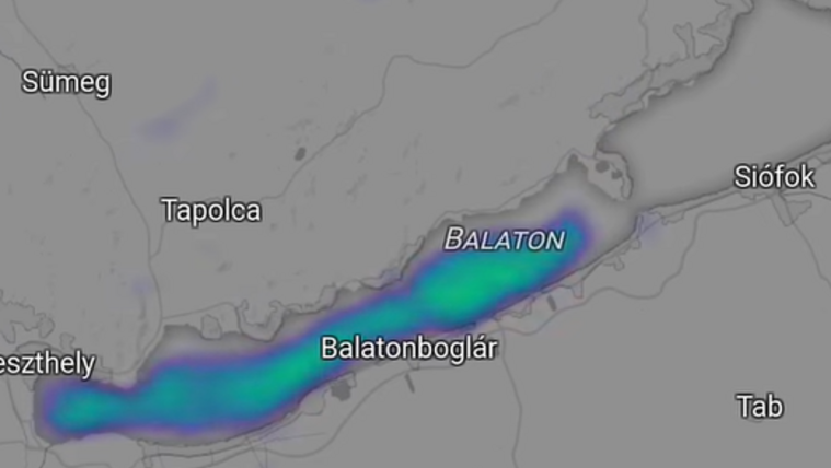 Titokzatos folt jelent meg a radaron a Balaton felett