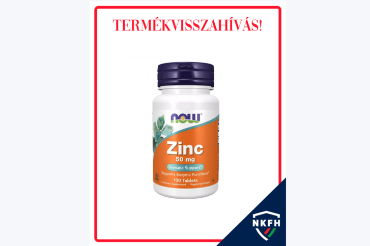 NOW Zinc 50 mg nevű étrend-kiegészítő