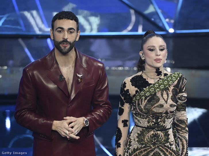 Marco Mengoni és Angelina Mango 2024. február 6-án