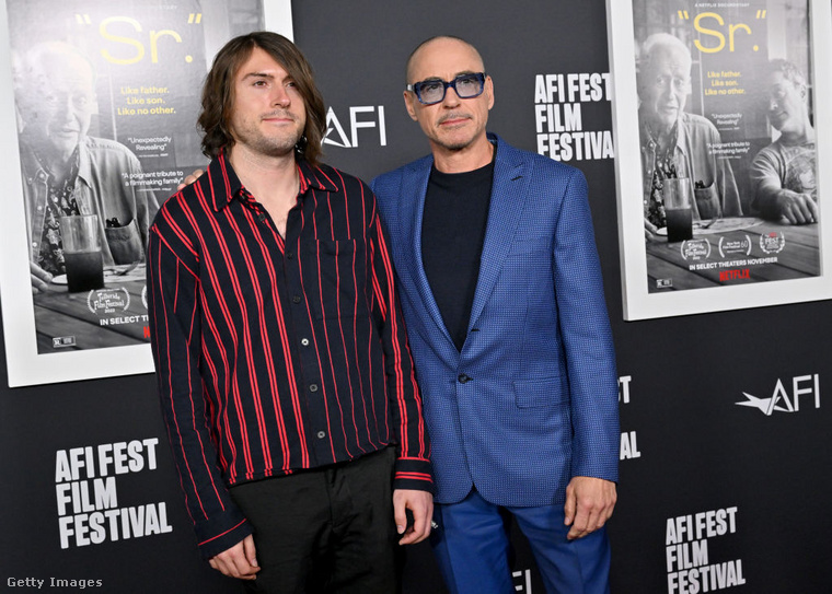 Robert Downey Jr. és fia, Indio Falconer 2022-ben. (Fotó: Getty Images)