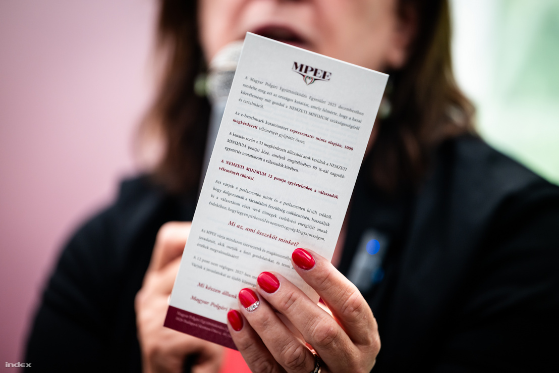 A Magyar Polgári Együttműködés Egyesület (MPEE) egy reprezentatív, 1000 fő megkérdezésén alapuló felmérése után hozott ki 12 pontot, amiknek alapvetésnek kellene lenniük a közéletben