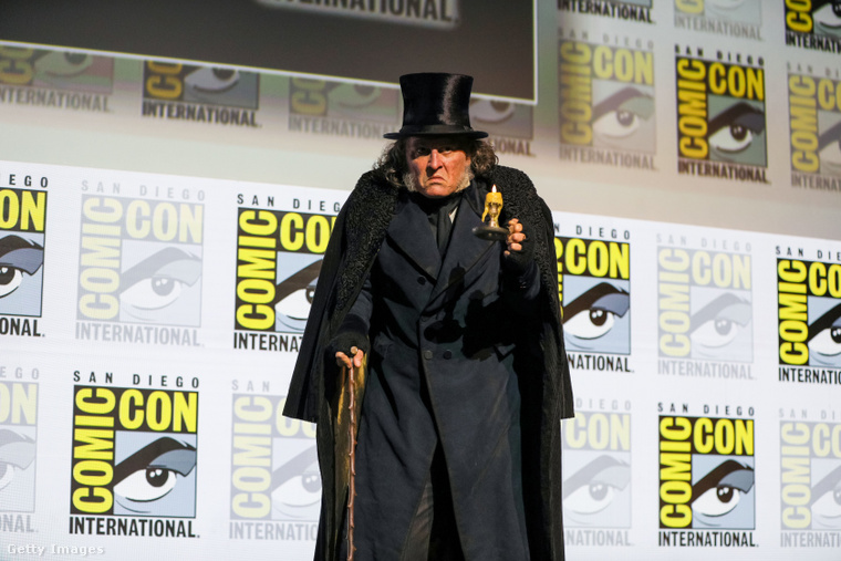 Johnny Depp a Comic Con színpadán. (Fotó: Getty Images)