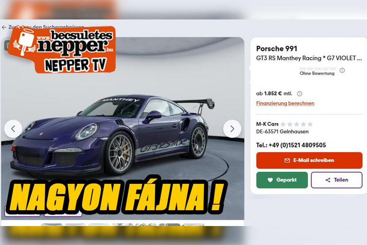 Ezzel a Porschéval akartak lehúzni