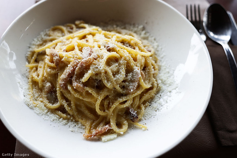 Carbonara tészta. (Illusztráció: Getty Images)