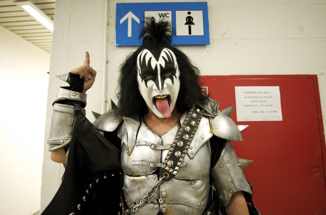 Gene Simmons 2008 áprilisában, a KISS müncheni koncertje előtt