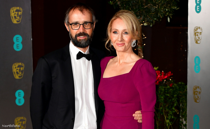 J. K. Rowling és férje, Neil Murray a 2017-es BAFTA-n