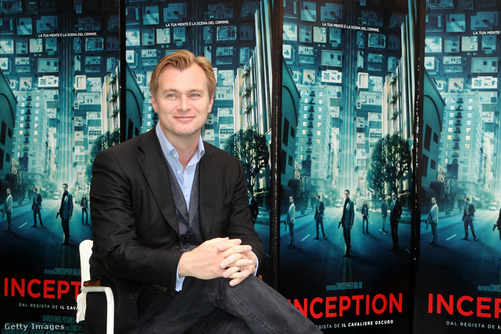 Christopher Nolan részt vesz az Eredet című film fotózásán Rómában 2010. szeptember 21-én