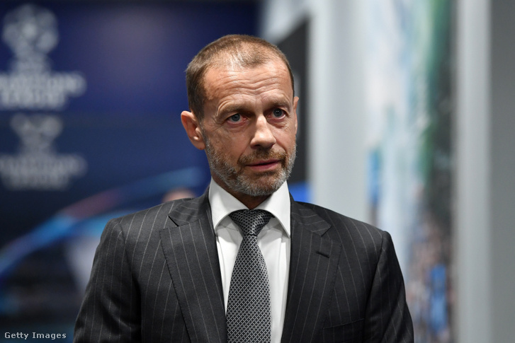 Aleksander Ceferin, az Európai Labdarúgó-szövetség elnöke 2025. április 16-án