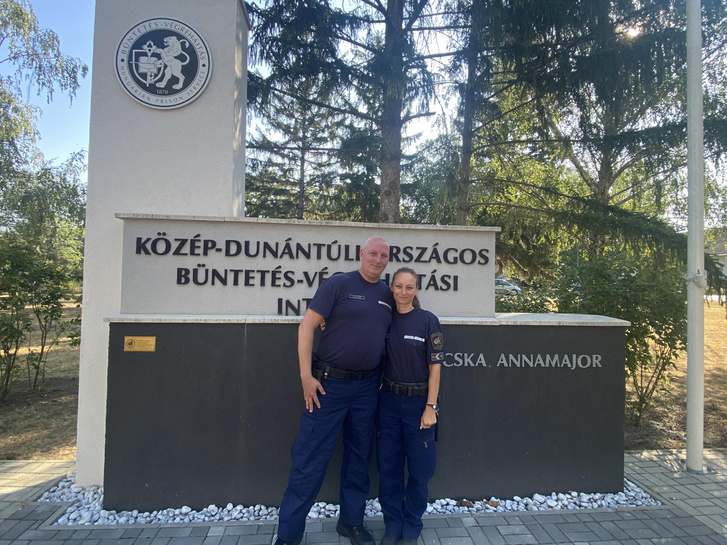 Onody Judit bv. zászlós és Tímár Gábor bv. törzsőrmester