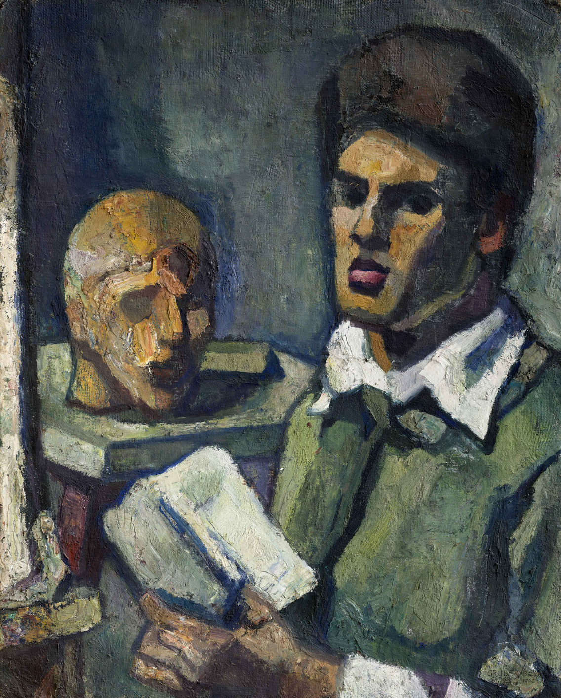 Önarckép szoborral (1962)