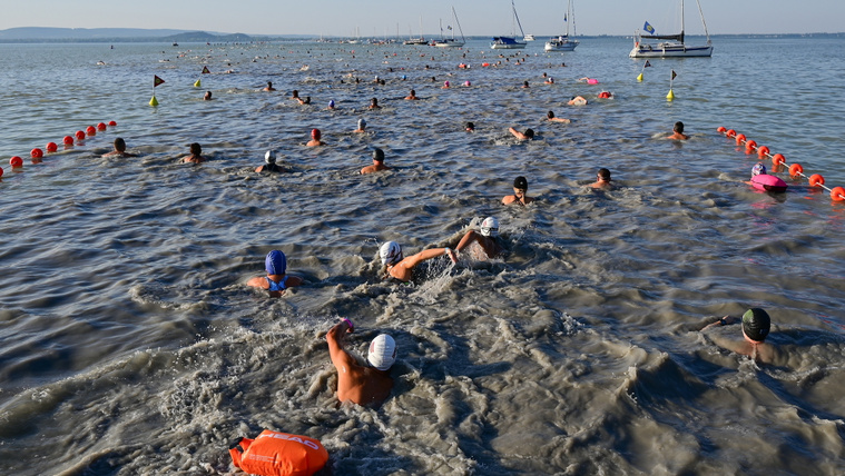 Balaton-átúszás: csak semmi pánik!