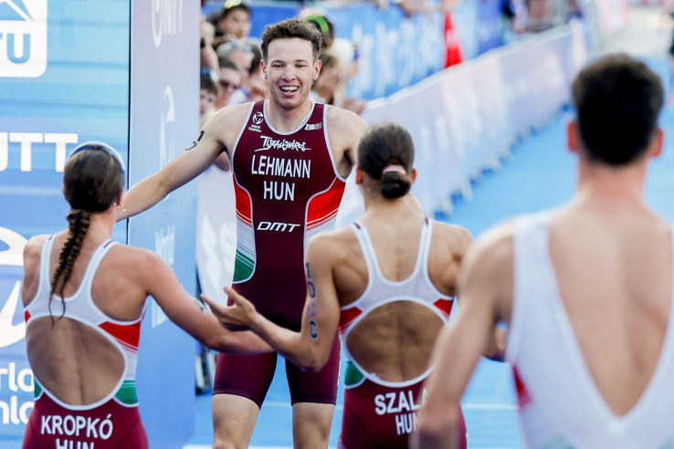 Sporttörténelmi Eb-címet nyert a magyar triatlonváltó