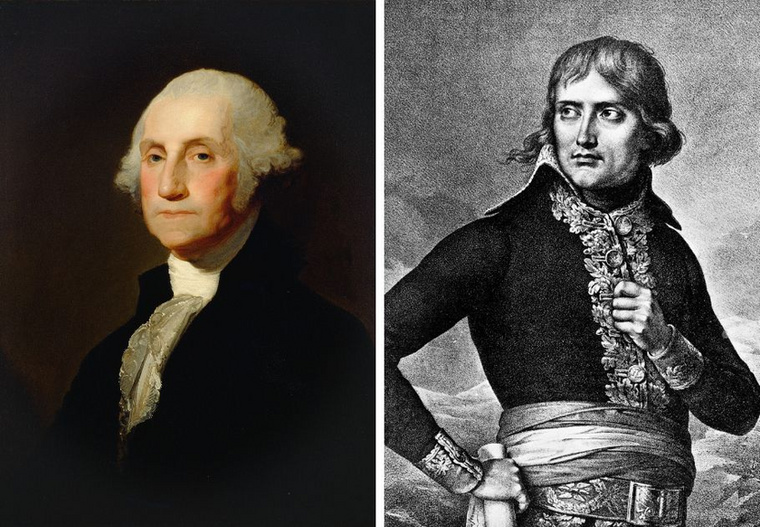 George Washington és Bonaparte NapóleonGeorge Washington és Bonaparte Napóleon között nem közvetlen vérrokonság volt, házasság révén alakult ki kapcsolat
