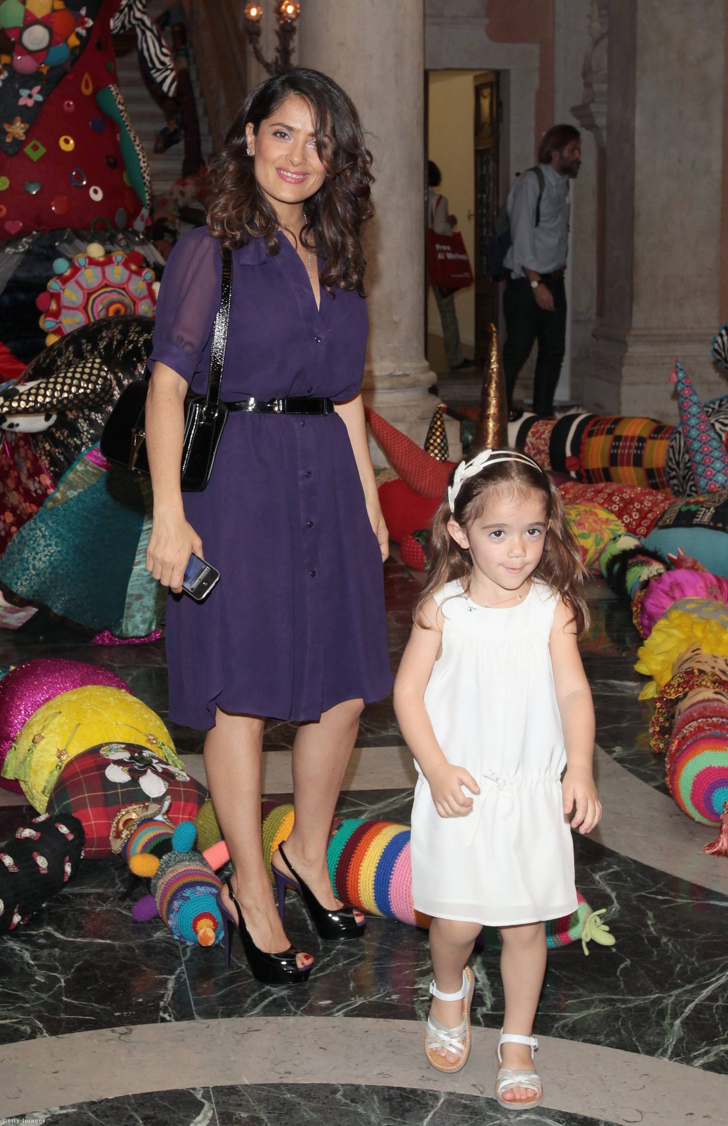 Salma Hayek és kislánya, Valentina 2011-ben.