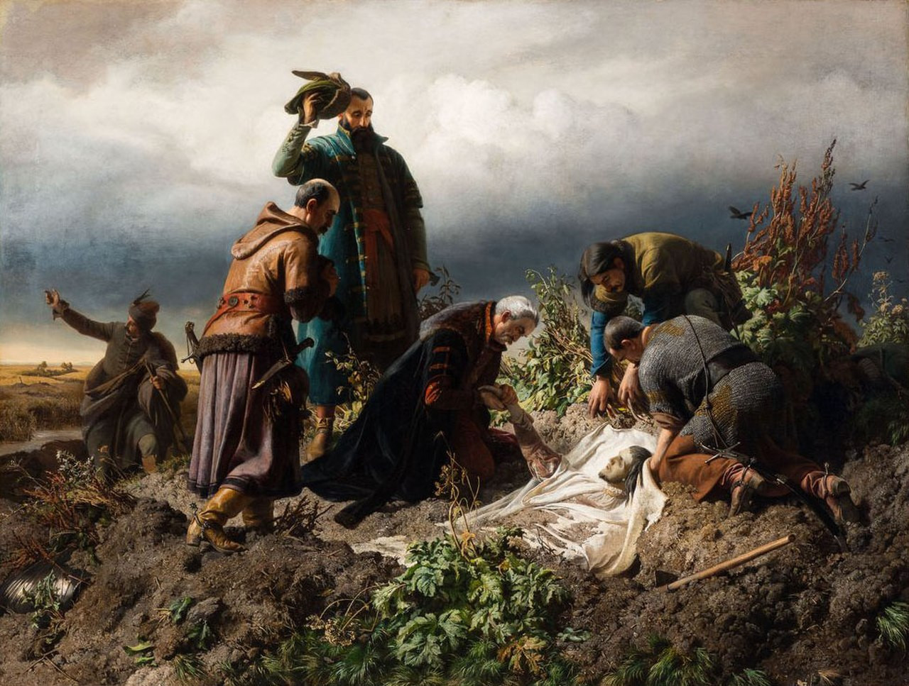 Székely Bertalan: II. Lajos tetemének feltalálása, 1860