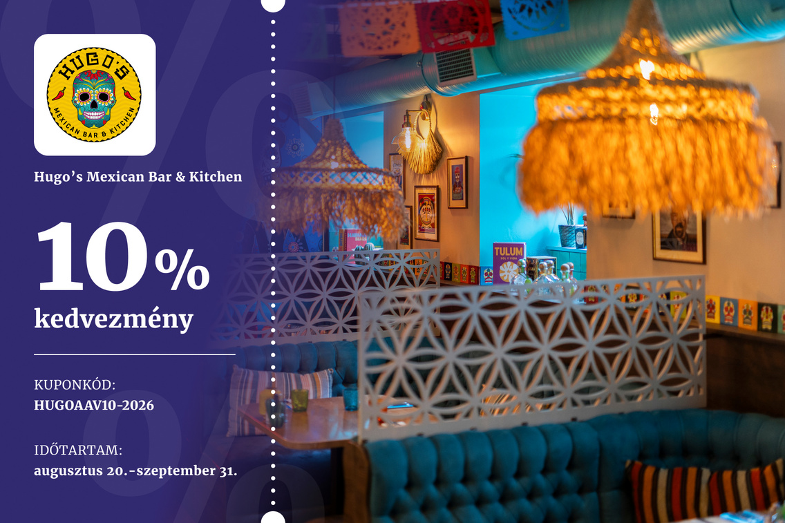 30 kupon – Hugo s Mexican Bar & Kitchen
