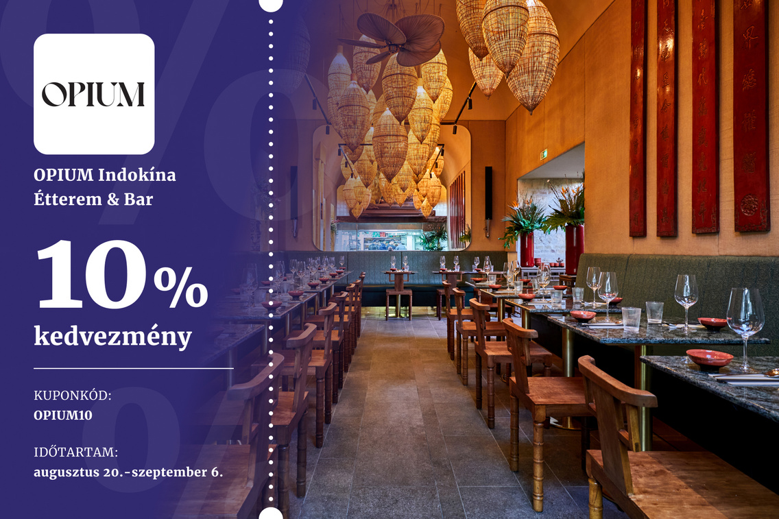 18 kupon – OPIUM Restaurant & Bar