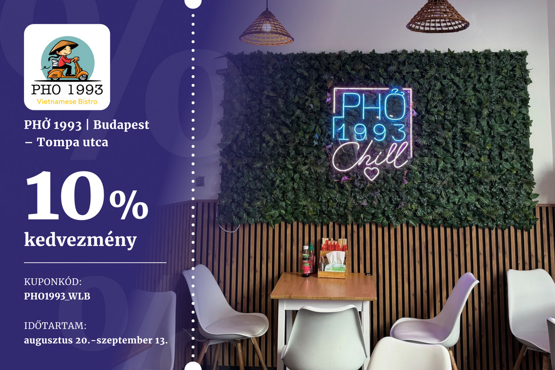 39 kupon – PHỞ 1993   Budapest – Tompa utca