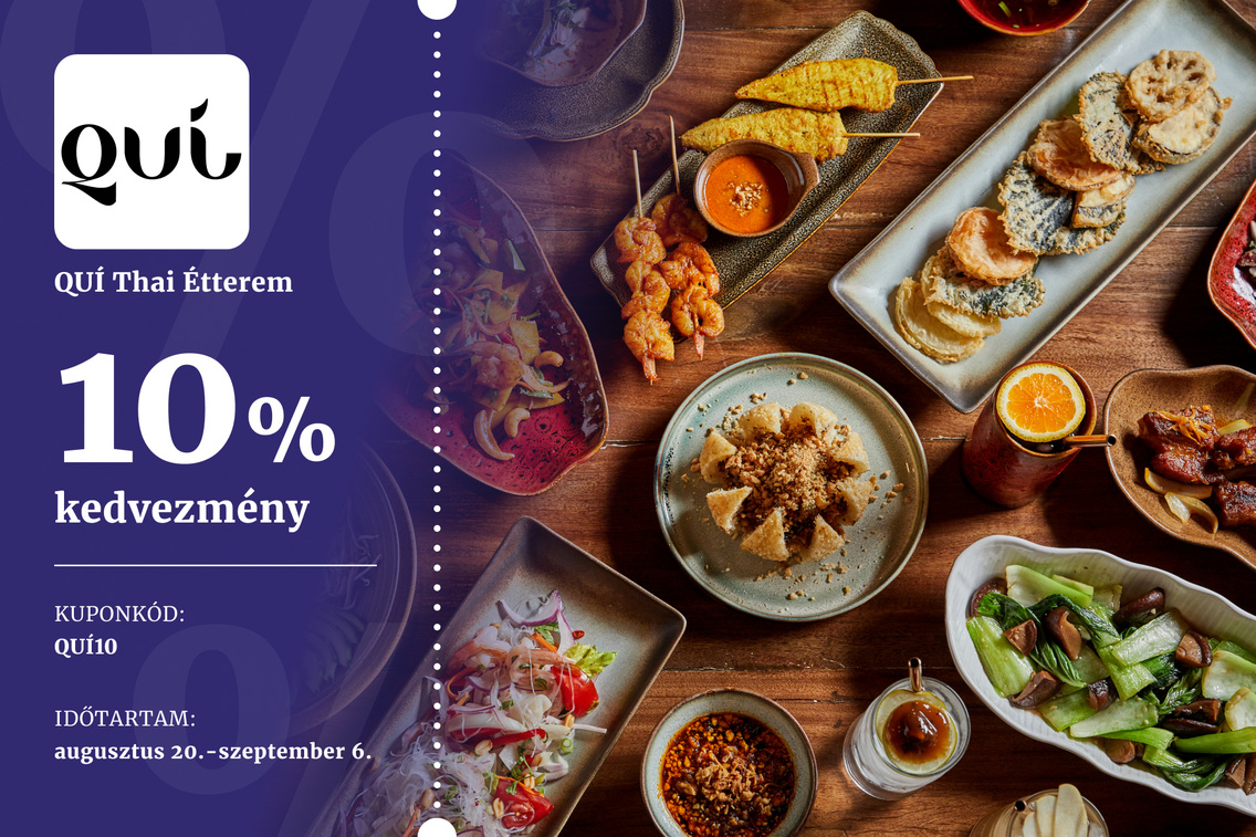 19 kupon – QUÍ Restaurant&Bar