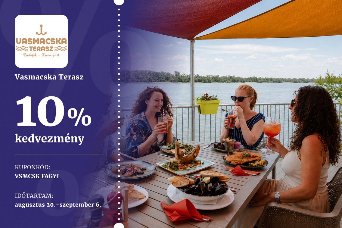 34 kupon – Vasmacska Terasz