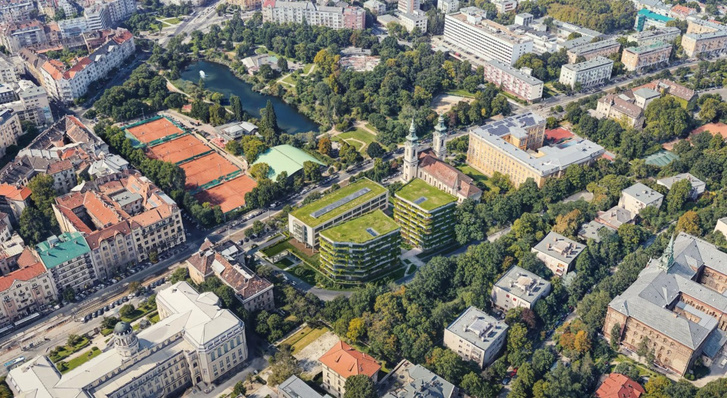 A 140 lakásos beruházás terve