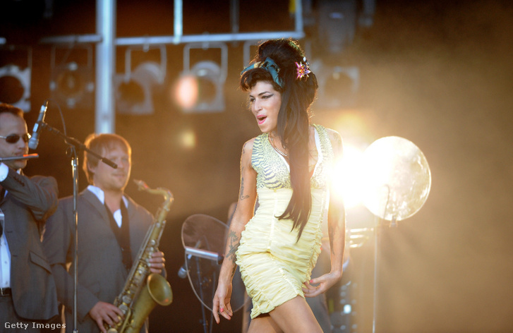 Amy Winehouse énekesnő fellép a Rock in Rio Madrid fesztiválon Arganda del Reyben, 2008. július 4-én, Madridban