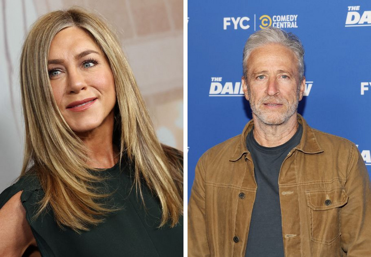 Jennifer Aniston és Jon StewartJon Stewart úgy emlékezett, randira hívta Jennifer Anistont